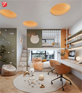 Children Room Scenes Skp FIles 